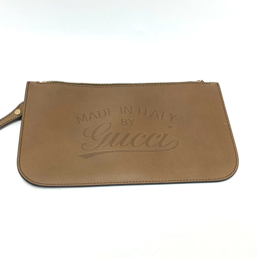 Gucci Beige Tote Bag Clutch GG Canvas - Picture 13 of 15
